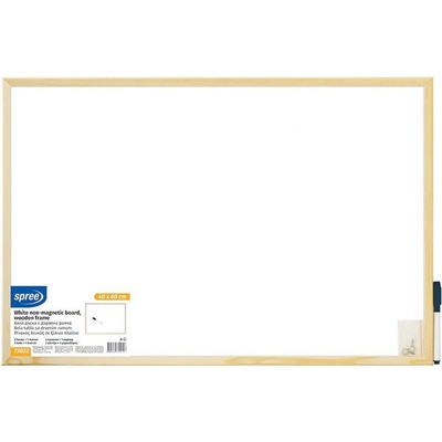 Spree Бяла дъска с дървена рамка 40х60 см (3800884730225)