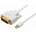 MicroConnect Mini Displayport to DVI-D Cable 2m Dual Link 24+1, Passive White, Gold plated, resolution : 1920*1080p