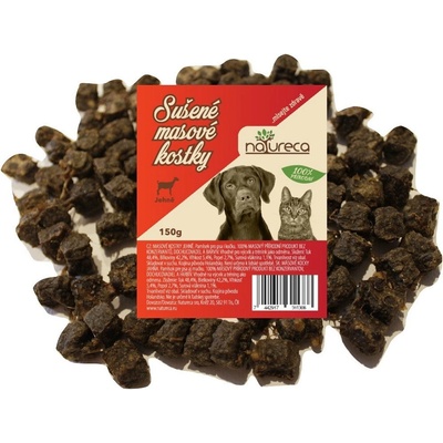 Natureca pochoutka Masové kostky-Jehně, 100%maso 150 g