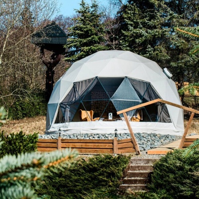 Glamping v kopuli v Beskydách