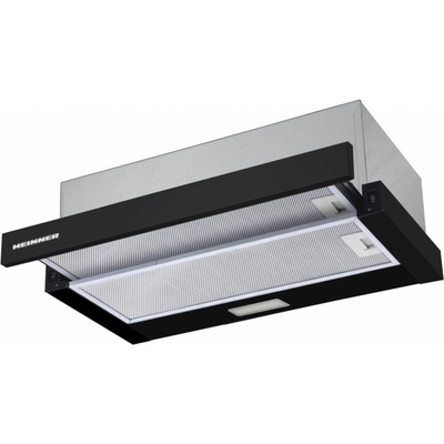 Heinner Абсорбатор за вграждане Heinner HTCH-F400BK, 358.4 м³/н, черен (30625)