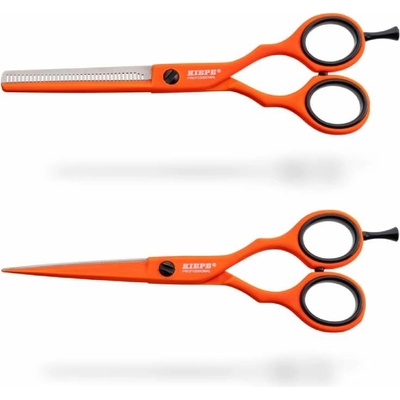 Kiepe Neon Scissor Set - set nožnic na strihanie 5.5" a efilačných nožníc, 5,5" 2480.6 (5.5") Mango