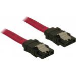 Delock 84302 SATA червен, прав/изправен конектор (с метална плоча), 50 cm кабел за свързване (84302)