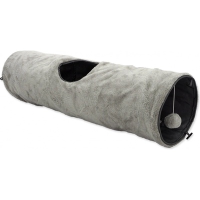 Magic Cat Tunel plyš šustící šedý 90 x 24 cm
