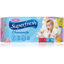 Superfresh Baby Chamomile detské jemné vlhčené obrúsky pre citlivú pokožku 72 ks