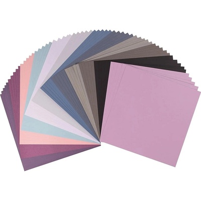 FLORENCE Jednobarevné Cardstock Paper Smooth/ Winter 12 ks