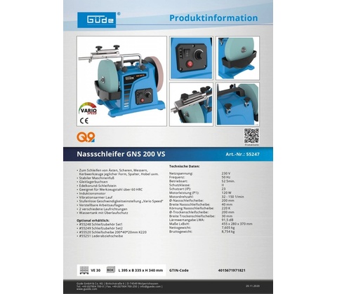 Güde GNS 200 VS