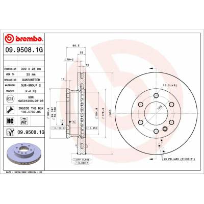BREMBO Sada bŕzd, Kotúčová brzda KT10026
