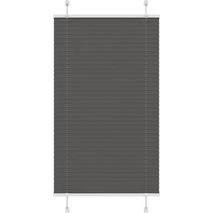 vidaXL Плисирана щора черна 80x150 cm Ширина на плата 79, 4 cm (4015139)