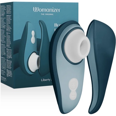 Клитор стимулатор, задоволително засмукване - Womanizer Liberty 2 Blue (D-238120)