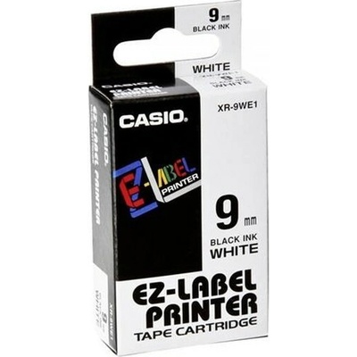 9mm x 8m páska biela-čierna, CASIO