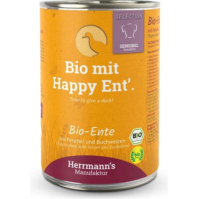 Herrmann's Adult Kachní s fenyklem a pohankou Bio 400 g