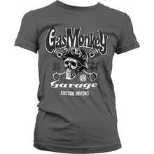 Gas Monkey Garage Skull tmavě šedé