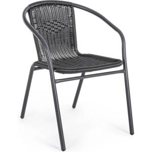 Bizzotto Градински стол RIPLEY 53x58x73 cm. черен (0802982)