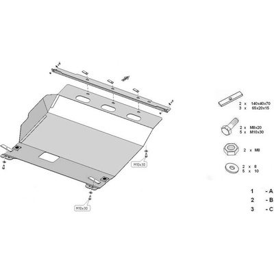 Kryt pod motor FIAT DUCATO VAN (244) all - Plech - 8595698041142