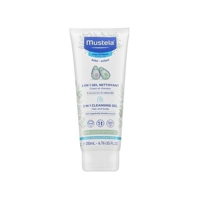 Mustela Bébé 2-In-1 Hair & Body Shampoo 2v1 pro děti 200 ml