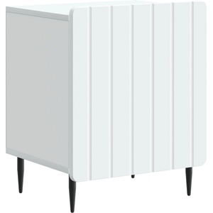 vidaXL Нощен шкаф Бяло 43 x 34, 5 x 52 см Инженерна дървесина (894335)