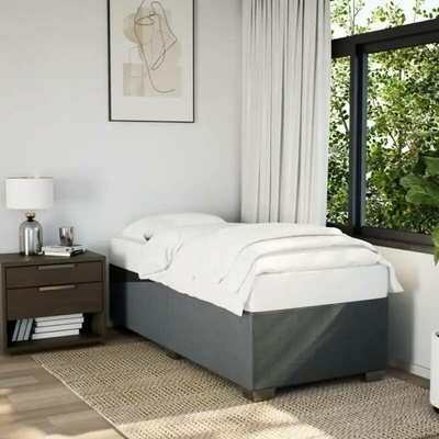 vidaXL 11461.3284444 Rám postele bez matrace tmavě šedý textil