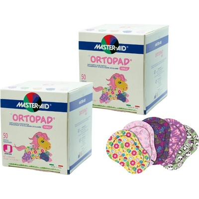 Ortopad Dětské okluzory Girls 2 x 50 ks Regular
