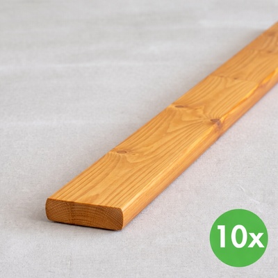 B2B Partner Plotovky, rovné, světlá lazura, balení 10 ks, 20 x 95 x 1200 mm