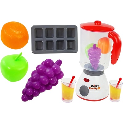 Lean Toys mixér na výrobu džúsov z ovocia bielo-červený