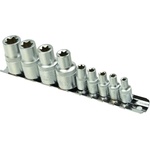 GEKO Гаечни ключове 1/2" 1/4" вътрешен торкс 9 бр e4-e16 01197 (g10166)