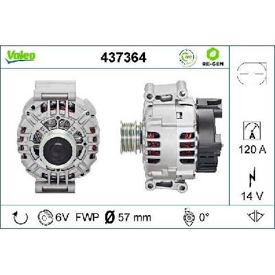Alternátor VALEO 437364