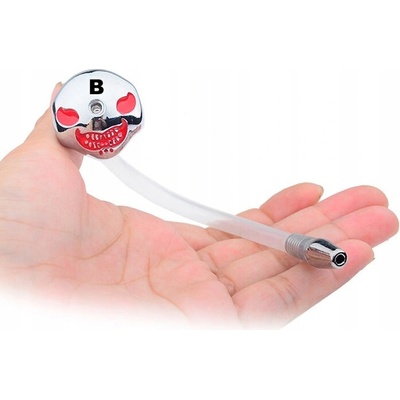 Bdsm-Bondage-Shop Veselý urinální silikonový katetr s hlavou DA-122 B – Zboží Mobilmania