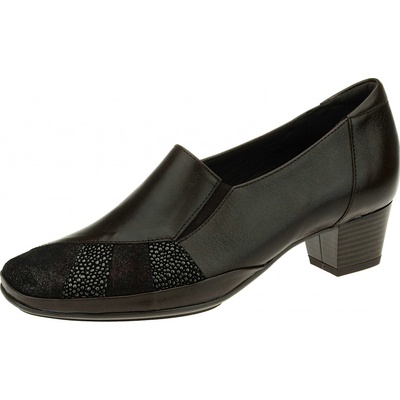 Rega Shoes Kožené mokasíny na podpatku G010