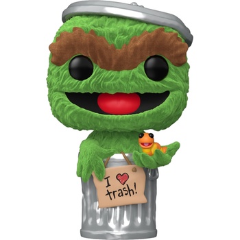 Funko Фигура Funko POP! Television: 123 Sesame Street - Oscar the Grouch (Flocked) (Special Edition) #1793 (107324)
