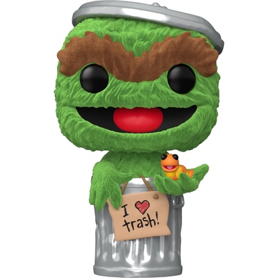 Funko Фигура Funko POP! Television: 123 Sesame Street - Oscar the Grouch (Flocked) (Special Edition) #1793 (107324)