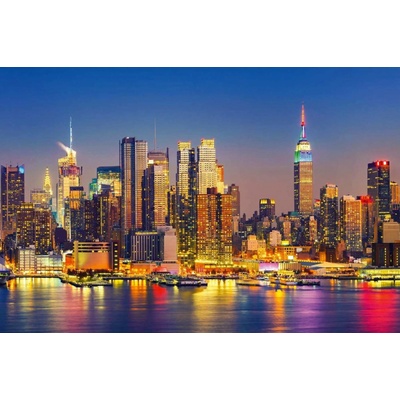 Dimex MS-5-2974 Vliesová fototapeta Manhattan v noci rozměry 375 x 250 cm
