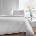 Catherine Lansfield 300TC Cotton Rich Woven Check Duvet Cover Set - White