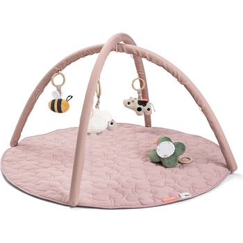 Done by Deer Образователна постелка Tiny Farm напудрено розова (4153551)