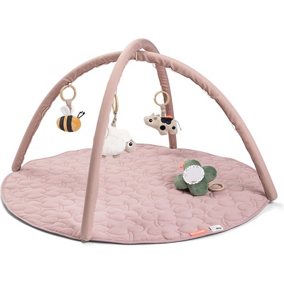 Done by Deer Образователна постелка Tiny Farm напудрено розова (4153551)