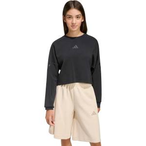 Adidas Блуза future icons 3 stripes cropped sweatshirt