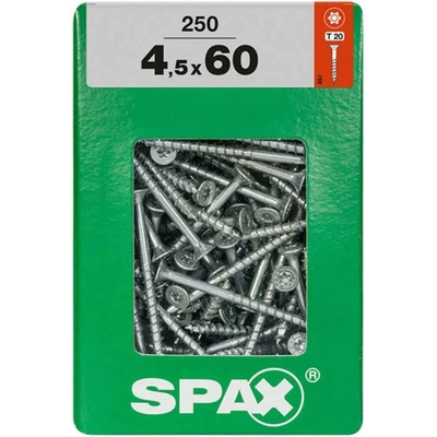 Spax Uni vrut zápust.hlava T-Star+ T20 4CUT část.závit Wirox 45 x 60 mm 250 ks