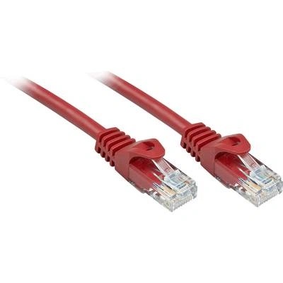 Lindy Rj45/Rj45 Cat6 0.3m мрежов кабел Червен 0, 3 м U/UTP (UTP) (48180)