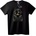 NOONEBRAND Тениска Готина мечка в кожено яке - S, Black