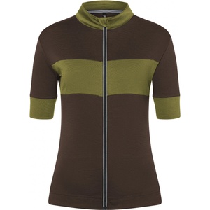 super. natural Дамска фланелка с къс ръкав за колоездене super. natural Women's Grava Jersey Cycling jersey - Wren / Avocado (156-1199-0214)