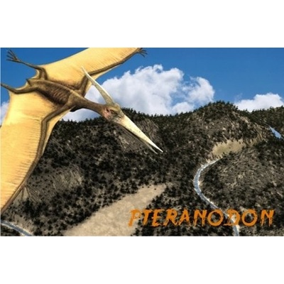(B) 3D pohľadnica Pteranodon