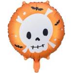 PartyDeco Балон от фолио Череп 45 см