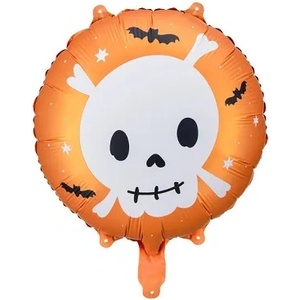 PartyDeco Балон от фолио Череп 45 см