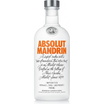 Absolut Mandrin 40% 0,7 l (čistá fľaša)