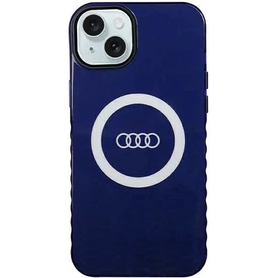 Audi Кейс Audi IML Big Logo MagSafe за iPhone 15 Plus / 14 Plus, син (AUDI000084-0)