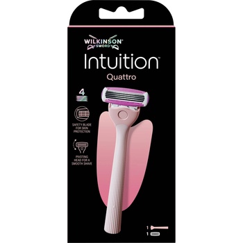 Wilkinson Sword Intuition Система за бръснене Quattro, с 1 резервно ножче