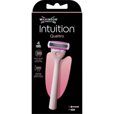Wilkinson Sword Intuition Система за бръснене Quattro, с 1 резервно ножче