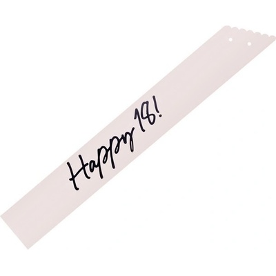 PartyDeco Šerpa Happy 18 krémová 76 cm – Zboží Dáma