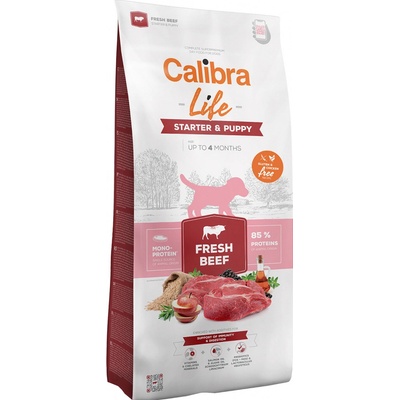 Calibra Dog Life Starter & Puppy Fresh Beef 12 kg
