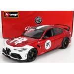BBurago Модели на автомобили и мотоциклети модел 1/18 Alfa Romeo Giulia GTAm N 99 - 1: 18 (дължина 25cm) (TRS3320-3931)